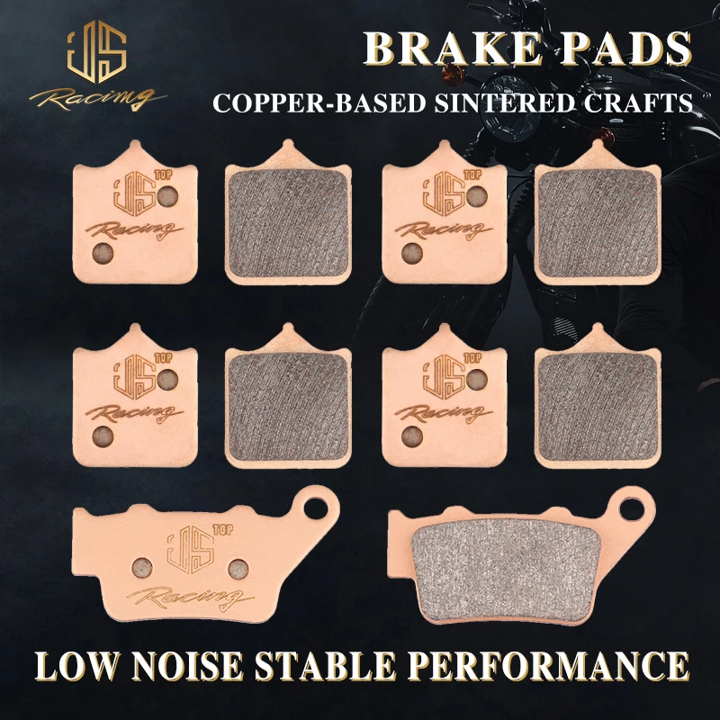 

JSRAOIMG Motorcycle Accessories Sintered Front Rear Brake Pads For Benelli Motard BX 570 08-10 Husqvarna SM 610 S IE 06-09