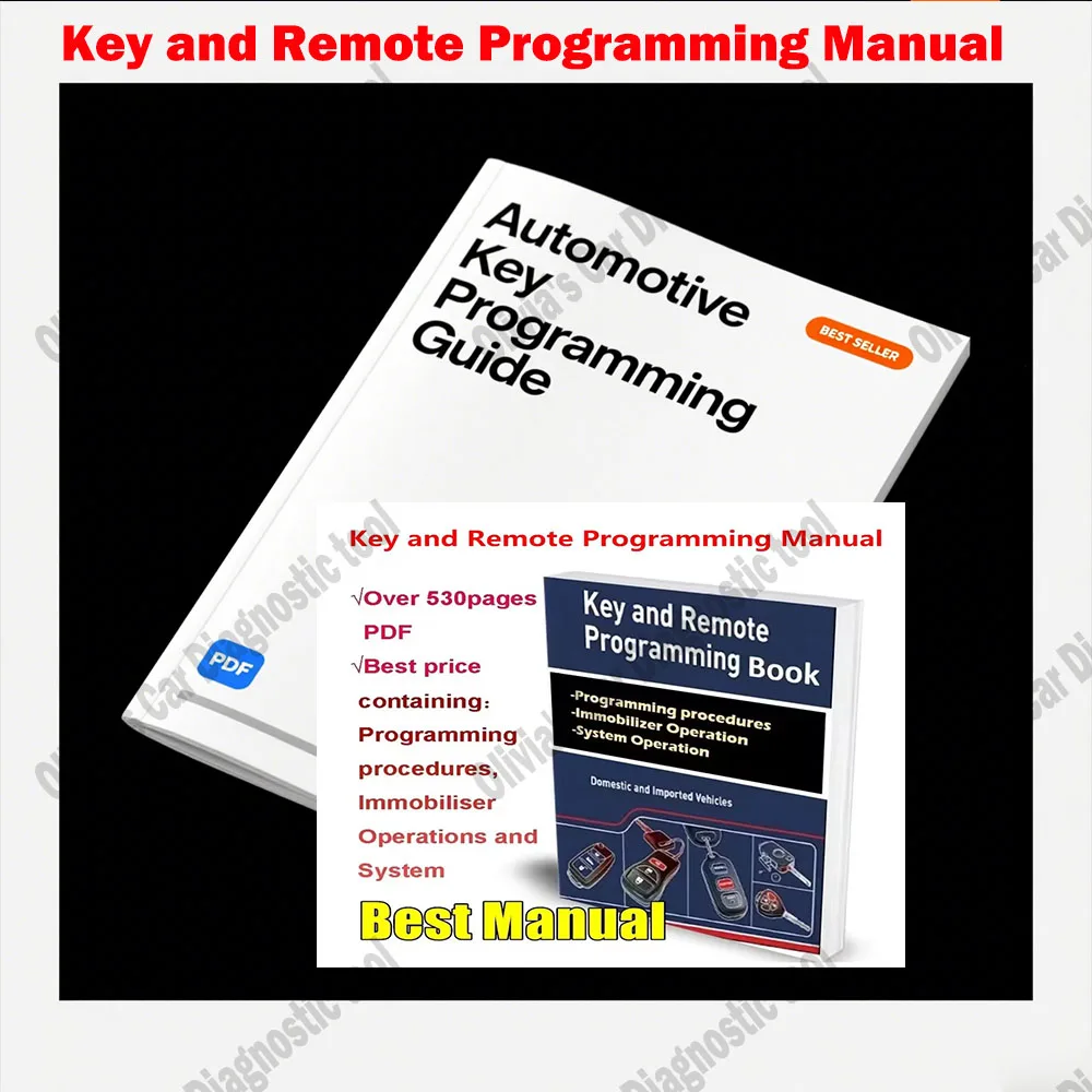دليل البرمجة الرئيسية والعن بعد دليل الماسح الضوئي obd2 لأقفال احترافي - عمليات نظام منع الحركة ودليل الإصلاح