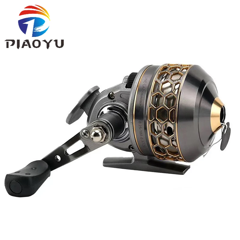 

Slingshot Fishing Reel Use Dart Shooting Fish Speed Ratio 3.9:1 Stainless Steel Closed Spinning Reel Right/Left Interchangeable