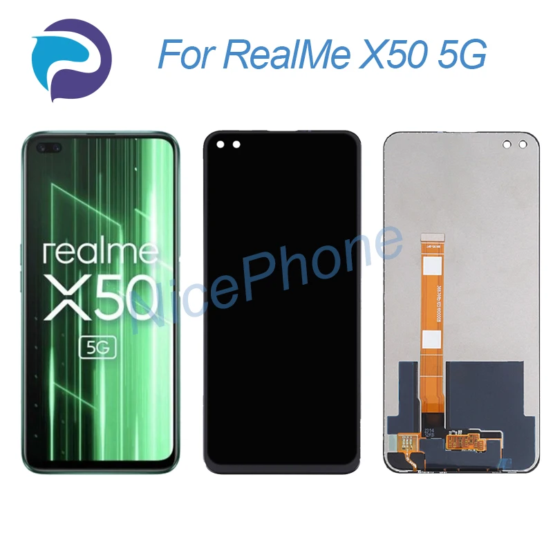 For RealMe X50 5G LCD Display Touch Screen Digitizer Assembly Replacement RMX2144 X50 5G Screen Display LCD