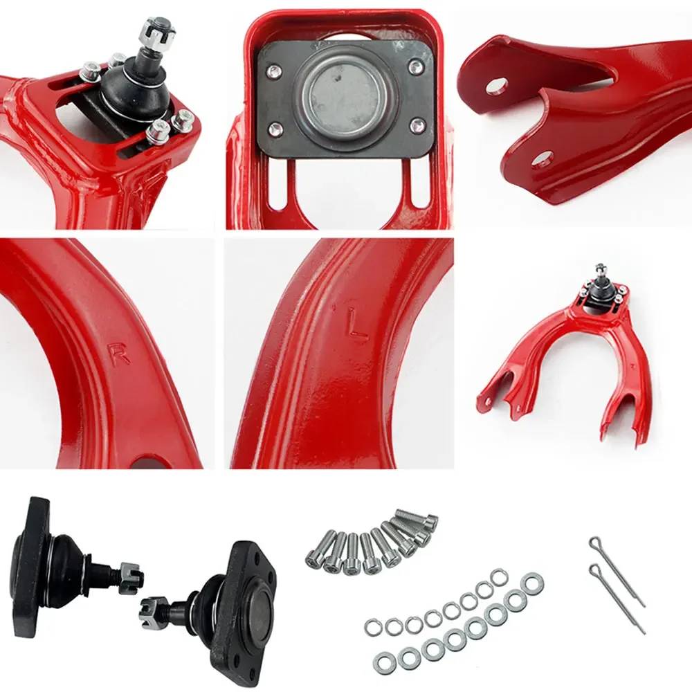 Front Car Upper Camber Arms Adjustable (L&R) Racing Front Upper Control Arm Camber Kit For HONDA CIVIC 92-95 EG 2/3/4 Door view 6