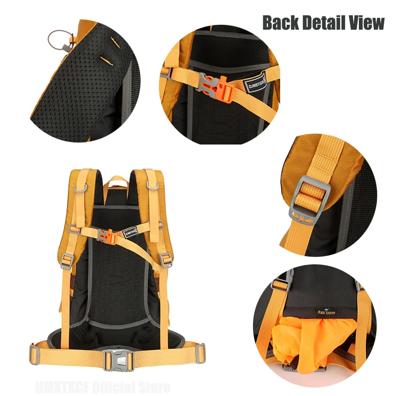 حقيبة ظهر خفيفة الوزن للمشي لمسافات طويلة للرجال والنساء، حقيبة نهارية قابلة للتنفس، تسلق الجبال، التخييم، 30 لترًا