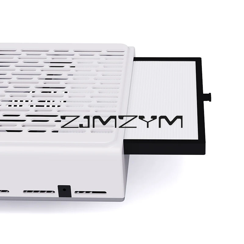 Penyedot debu kuku 100W, penyedot debu kuku dapat diatur kecepatan tinggi dengan Filter yang dapat digunakan kembali mengurangi debu peralatan kuku