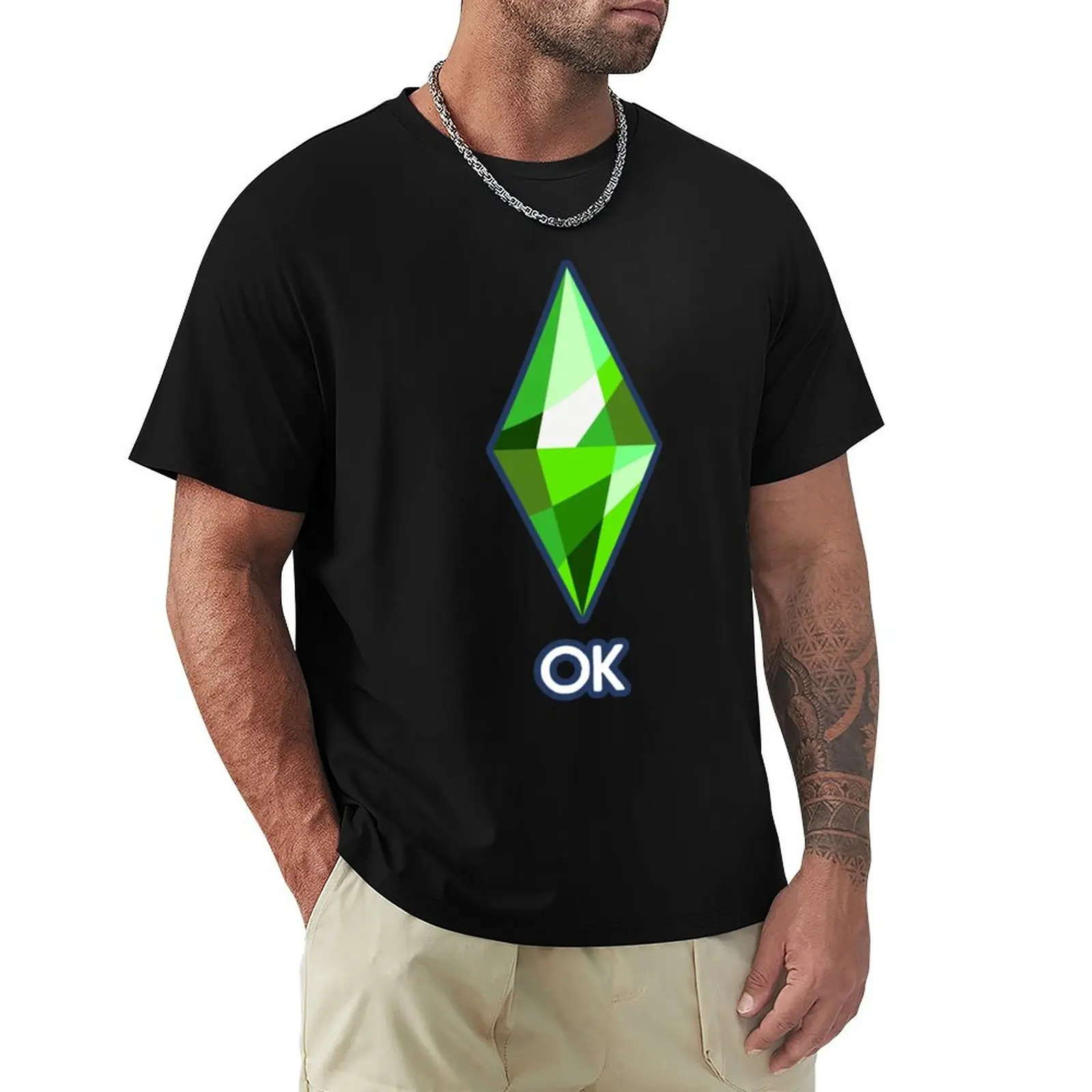 

The Sims 4 OK - Loading Screen v2 T-Shirt Running Gym Short Sleeve Sports Tee