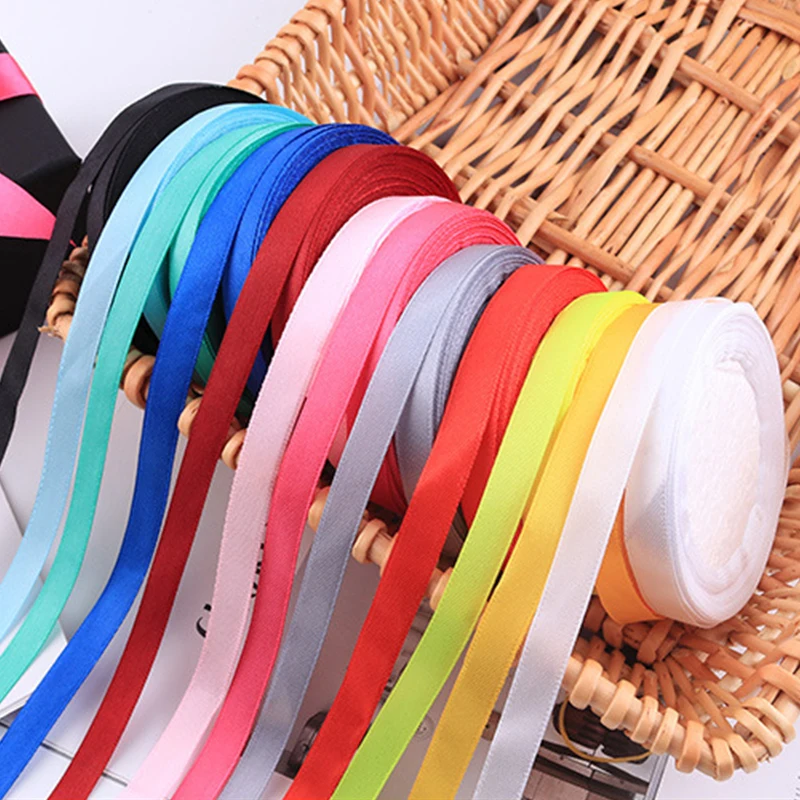 

Silk Satin Ribbon 25Yards/Roll 6mm Wide for Crafts DIY Bow Handmade Gift Wrap Party Wedding Decorative Satin Ribbon