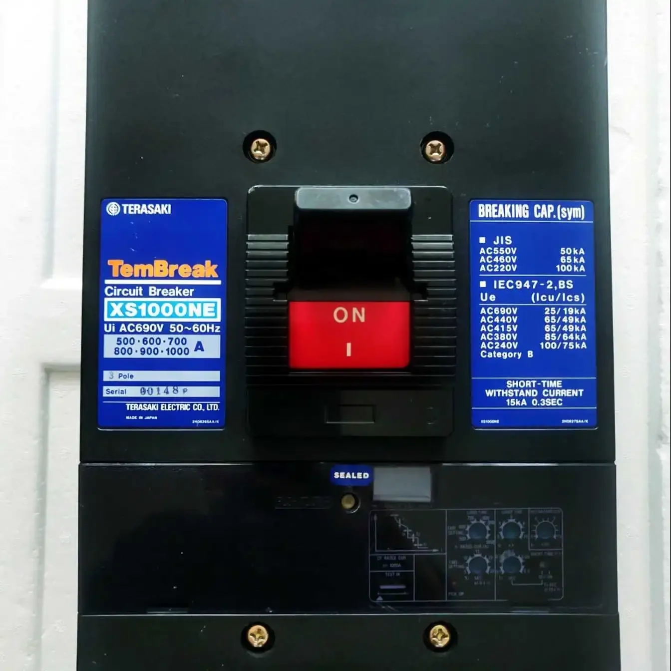 TERASAKI XS1000NE  3P 1000A，1pcs