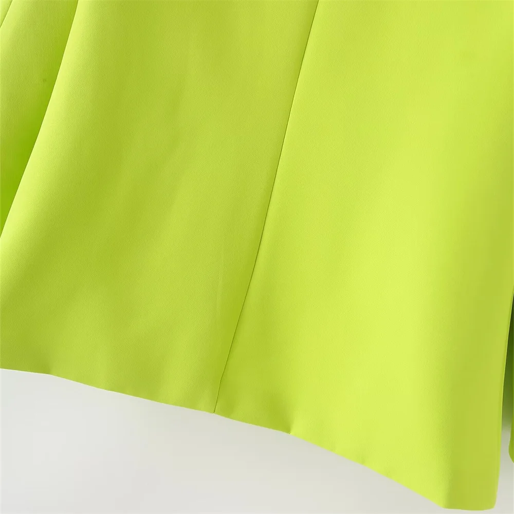 秋の新作レディースファッション、万能なスリムフィット無地カラー長袖スーツコート