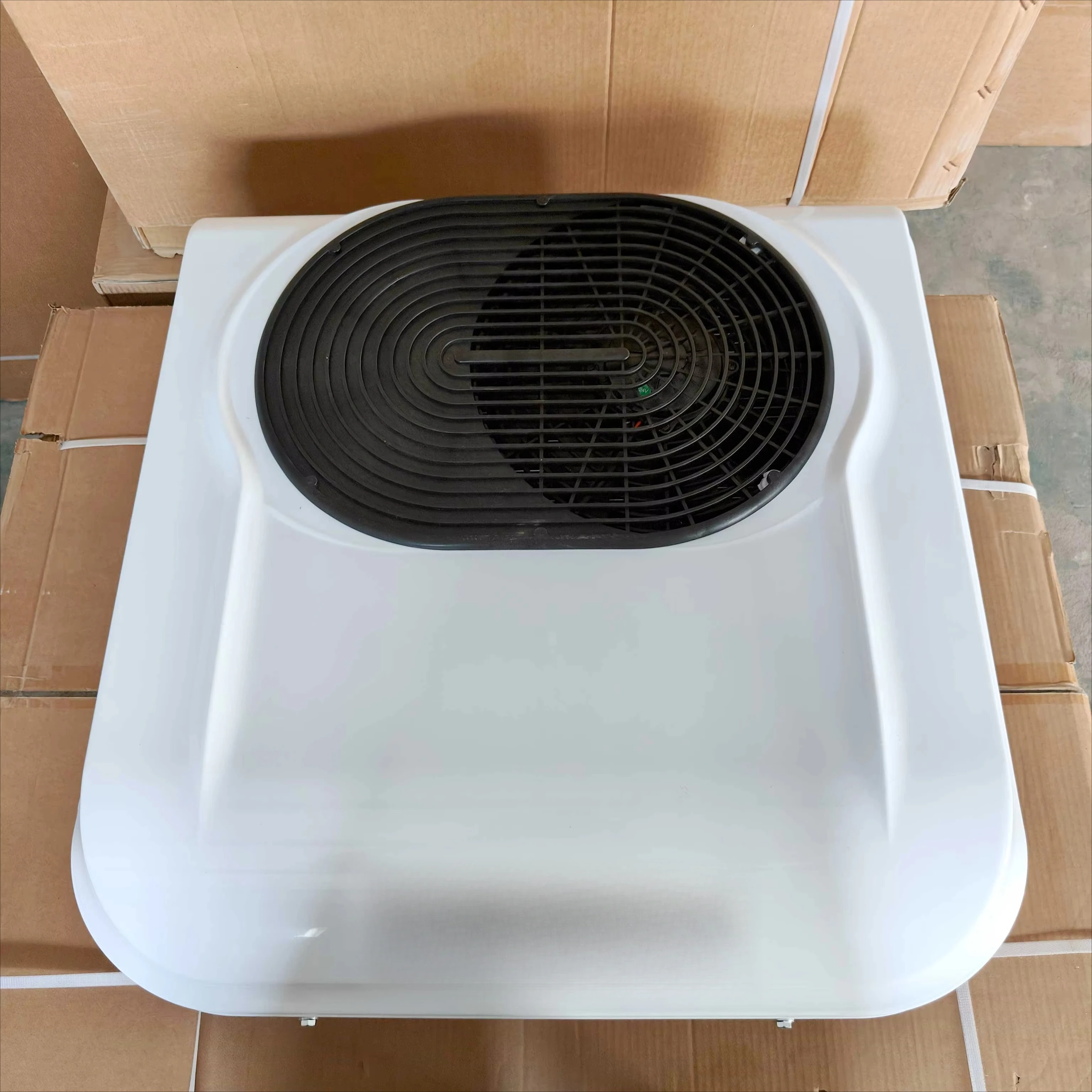 

Battery DC 12V/24V Roof-mounted Parking Electric Rooftop Air Conditioner for Truck and Vans with 7500-10500 BTU