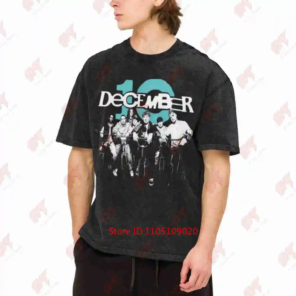 December 10 Debut EP Vintage Washed Tee Pure Cotton T-Shirt