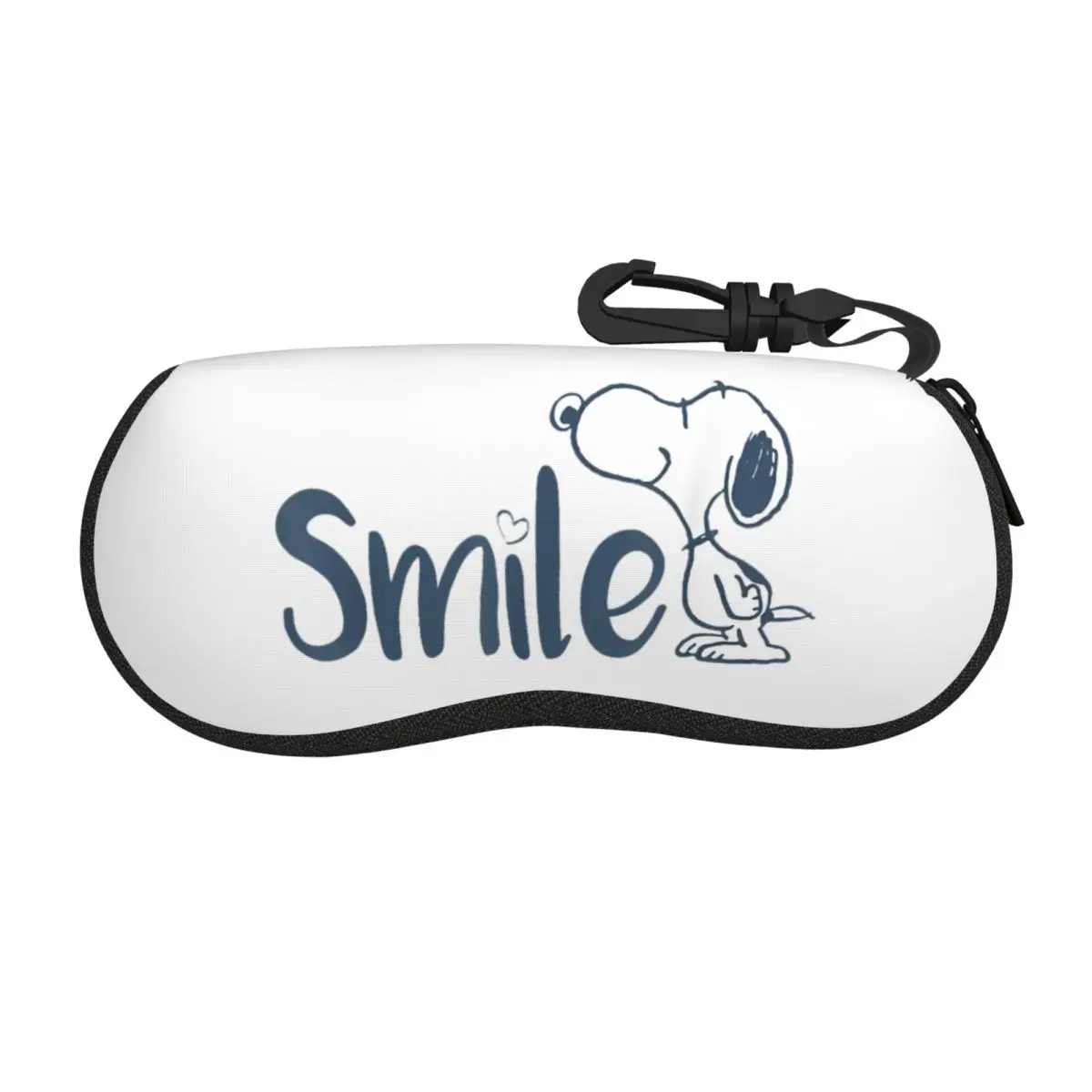 Peanuts Snoopy Smile Glasses Case Fashion Accessories Cute Cartoon Eyewear Storage Box Gift Eye Contacts Case