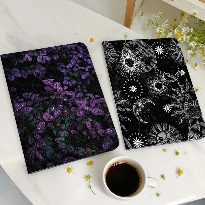 

Purple Leaf Rain Drop Gift Tablet Case For Huawei Honor MatePad MediaPad Air 5 6 7 11 V6 V7 V8 V9 X9 X8 T10 T10s C5e T5