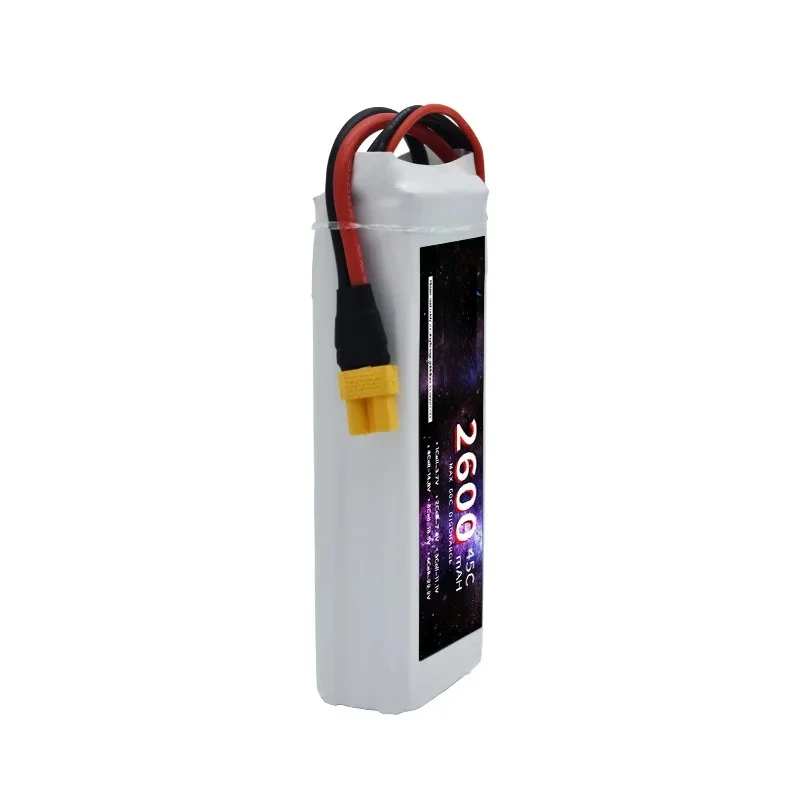 3PCS/LOT 11.1V 2600mAh 45C Lithium polymer battery for RC FPV Drone RC Car Electric toy gun Trawl boat with T XT60 XT30 JST pulg