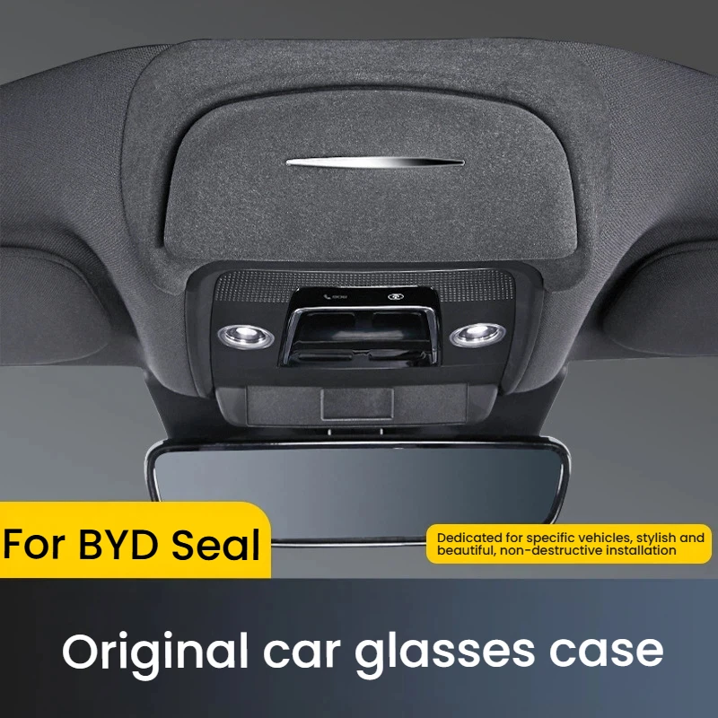 For BYD Song L/Sea Lion/Yuan PLUS/Atto 3 Car Glasses Case Roof Sunglasses Storage Clip Interior Modification Accessories