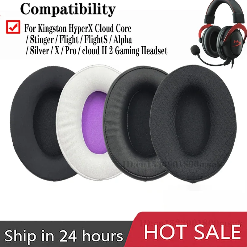 Per HyperX Cloud/Alpha, Audio Technica M50X/M40X Sony MDR-7506 Cuffie di ricambio Cuscinetti in schiuma di alta qualità in pelle