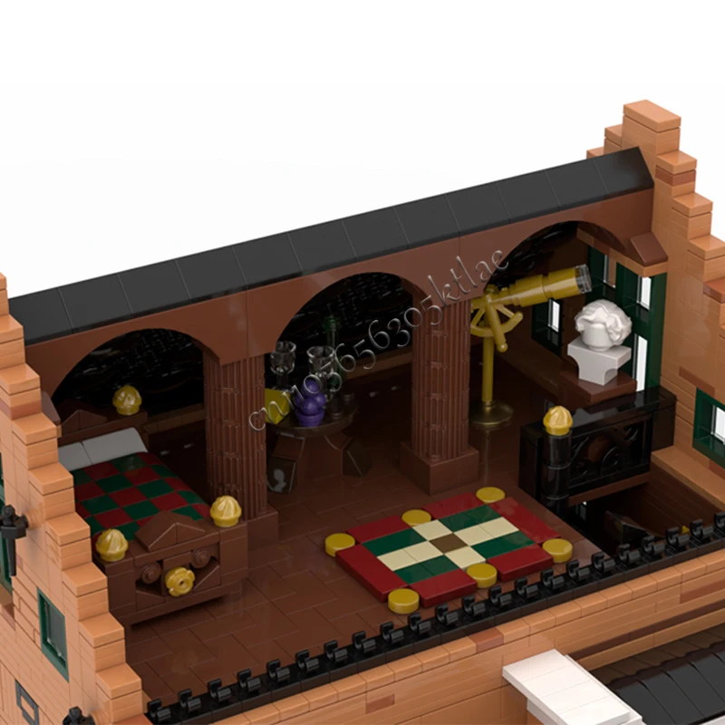 7296 PCS Street Scene Modern Colonial Goods Store Old Bakery MOC Customize Modular Building Block DIY Boys Holiday Toy Gifts