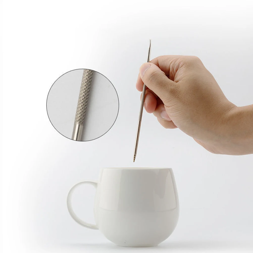 

4 Pcs Coffee Art Pen Stainless Steel Latte Tools DIY Decorating Cappuccino Kitchen Supplies Lightweight Practical