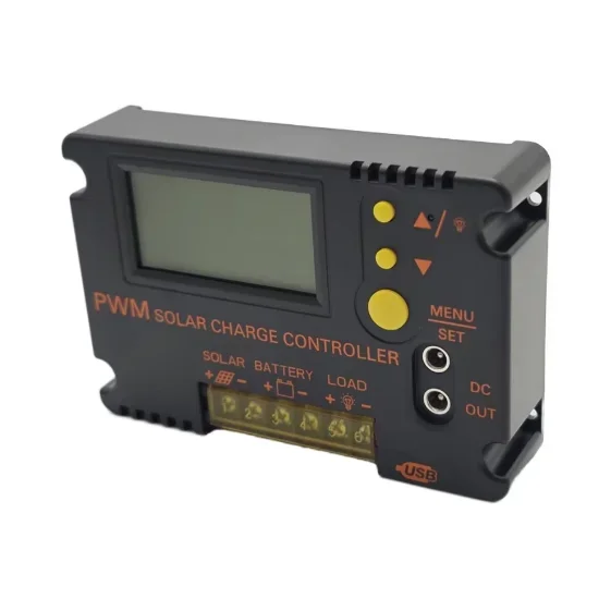 30A 12V 24V 11.1V 12.8V Solar Charge Controller with LCD Backlight Display for Solar Charging System