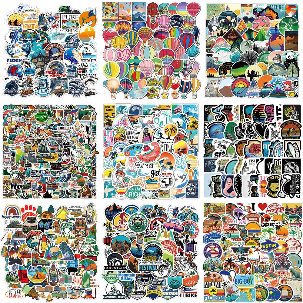 10/30/50 Stuks Cartoon Outdoor Stickers Serie Creatieve Sport Graffiti Notebook Helm Laptop Koffer Telefoon Decoratie Groothandel