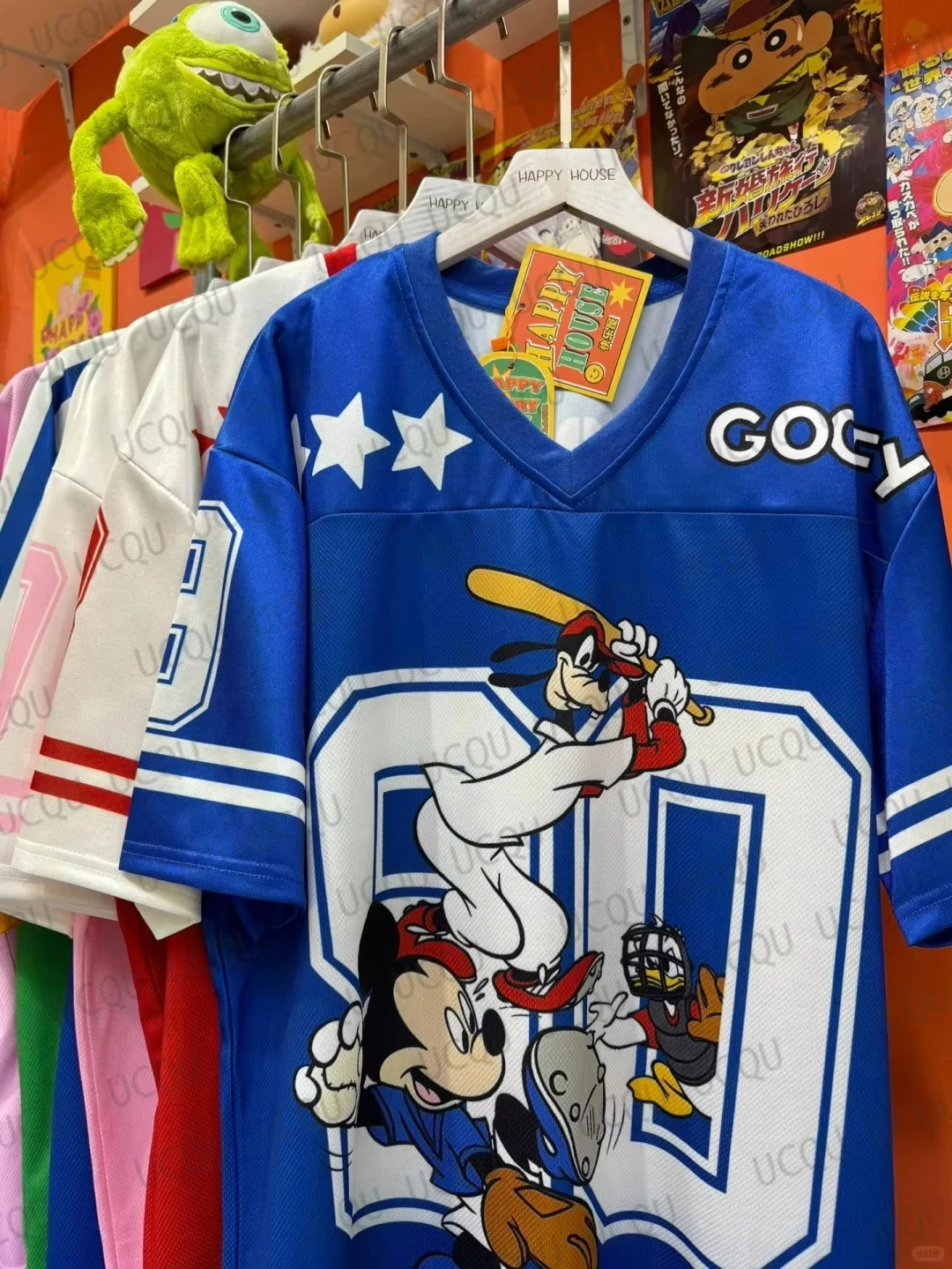 Mickey and Donald Duck 3D T-shirt Cartoon Sportswear Women Men V-neck Plus Size Casual Lightweight Breathable Training Jersey