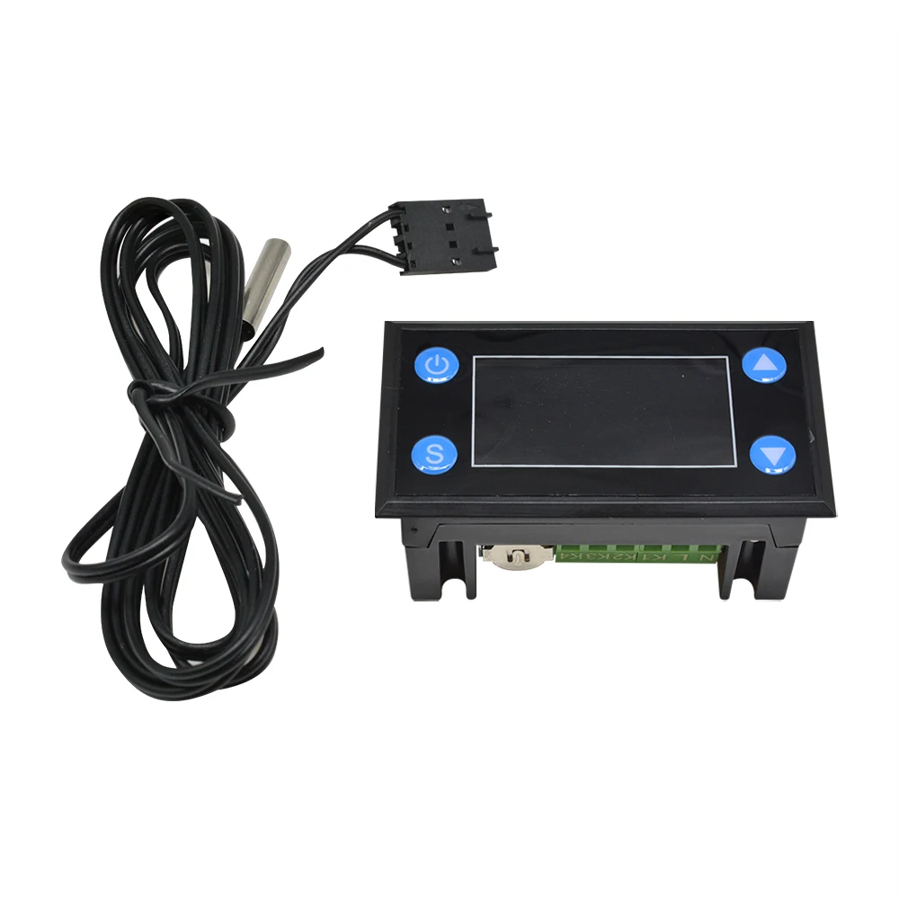 W1212 AC 220V LCD Digital Temperature Humidity Controller Timer SHT20 Sensor Probe for Incubator Aquarium Thermostat Humidistat