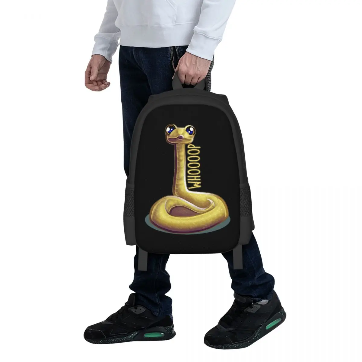 

Whooping Snake Student Backpack School Bag Hiking Travel Daypack for Boys Girls Fashion Bookbag Shoulder Bags