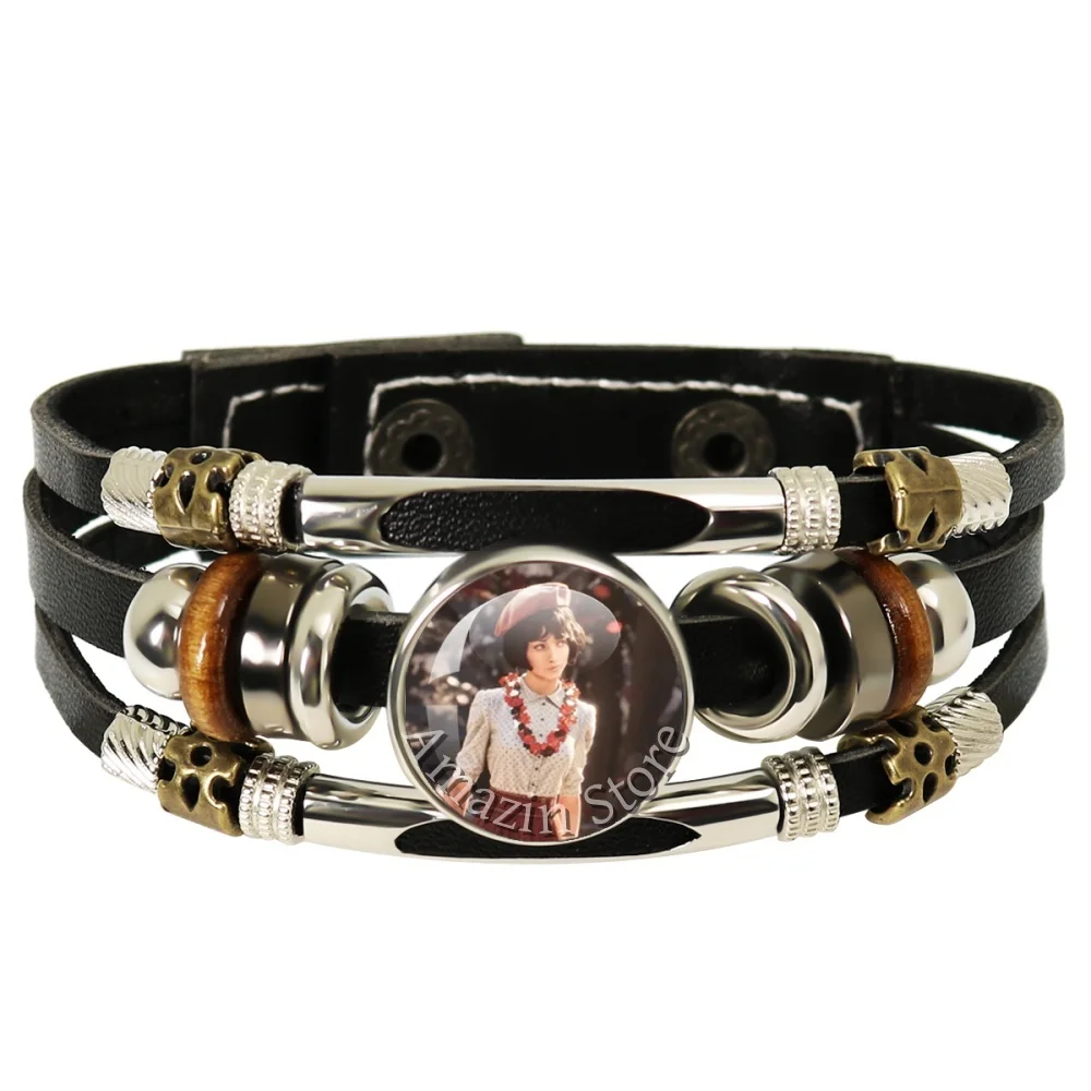 New Gamer Gustave Clair Obscur Expedition 33 Maelle x Gustave Fanart 18mm Black Double Layer Leather Bracelet Gift for Fan JD012