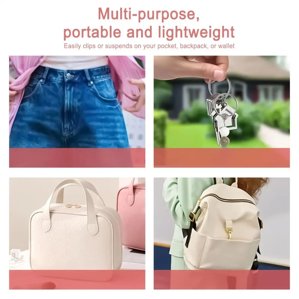 

Gifts Oval Shape Handbag Light Adaptable Lighting Rechargeable LED Mini Keychain Lamp Portable Touch Sensor Light