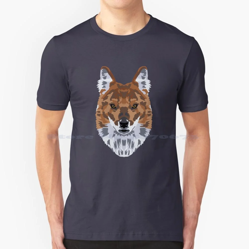 Hey There , Dhole Face T Shirt 100% Cotton Tee Dhole Face Hey Zookeeper Geocreate Canid African Wild Dog Mountain Wolf