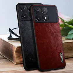 Case for Xiaomi Poco X6 X5 Pro 5G wood Like soft TPU silicone PC wood pattern PU leather skin covers for Xiaomi Poco X6 Pro case