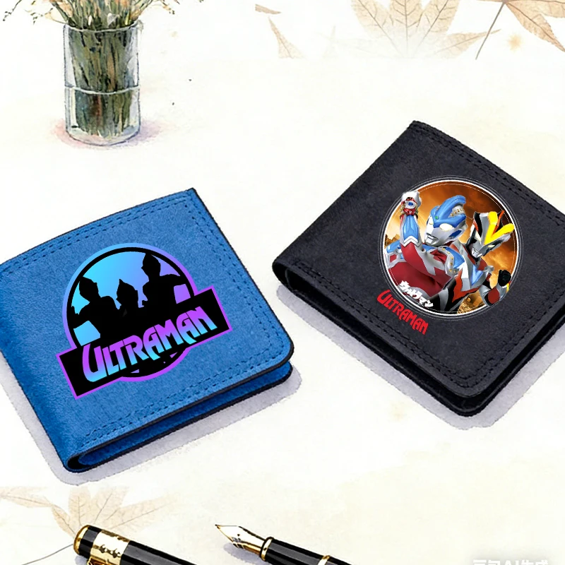 

Cute Ultramans Foldable Coin Purse Anime Kids Party Game Canvas Print Wallet Man Portable Daily Money Bank Card Storage Mini Bag