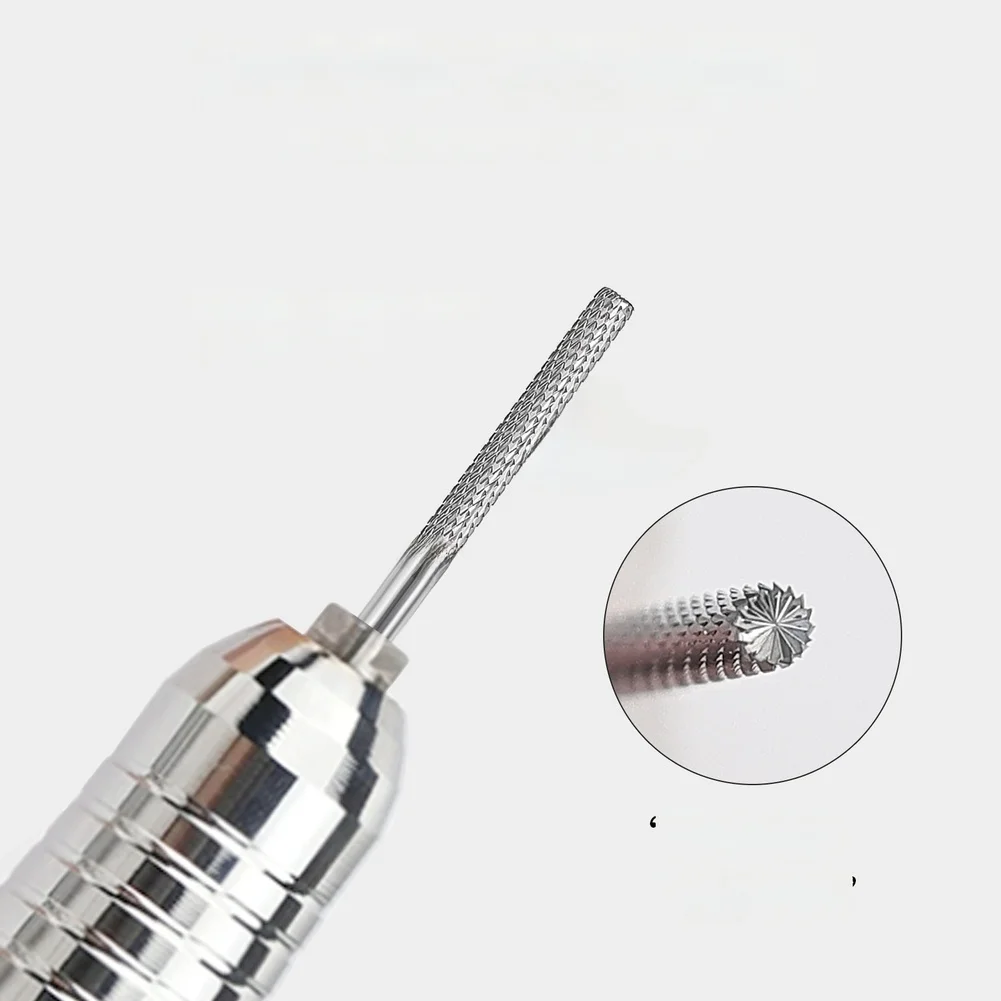 1Pc Pink High Strength Steel Nail Grinding Head For Manicure Pedicure Cuticle Cleaning And Nail Art Drill Bit Tool