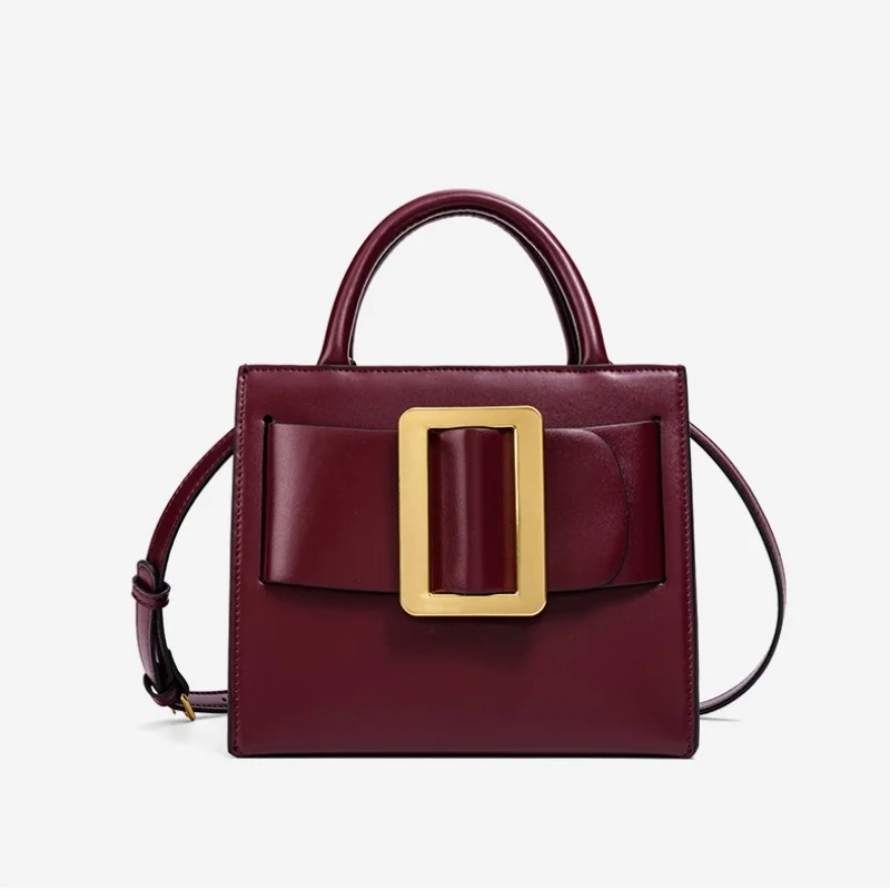2025 New High Quality Trendy Shoulder Bag Women Unique Belt Buckle Deco Handbag Square Versatile Commuting Bag