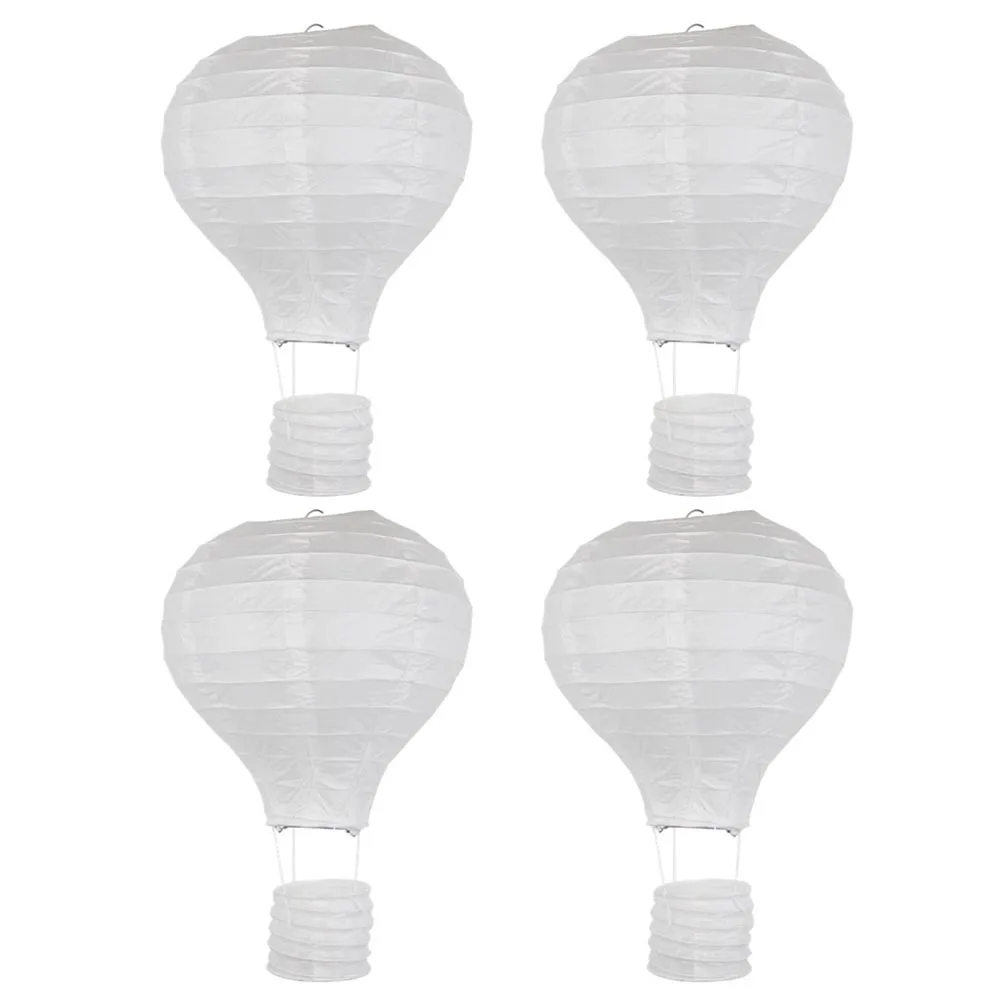 

4 Pcs White Paper Lanterns High Quality Durable Hanging Decorations Party Festival Mid Autumn Banquet Wedding Gifts
