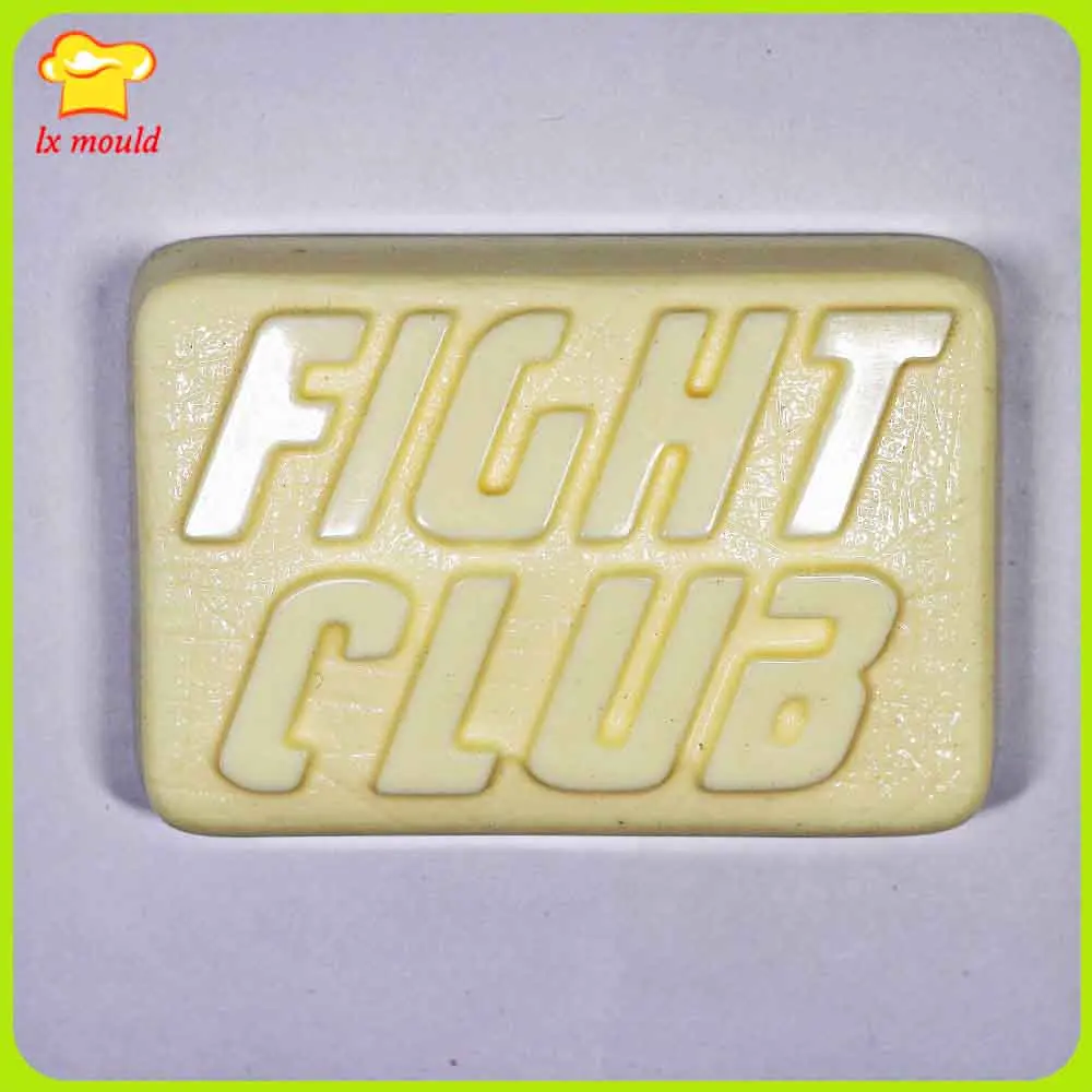 LXYY Fight Club Soap Silione Mold Bar Kitchen Bake Cake Decoration Chocolate Ice Moulds