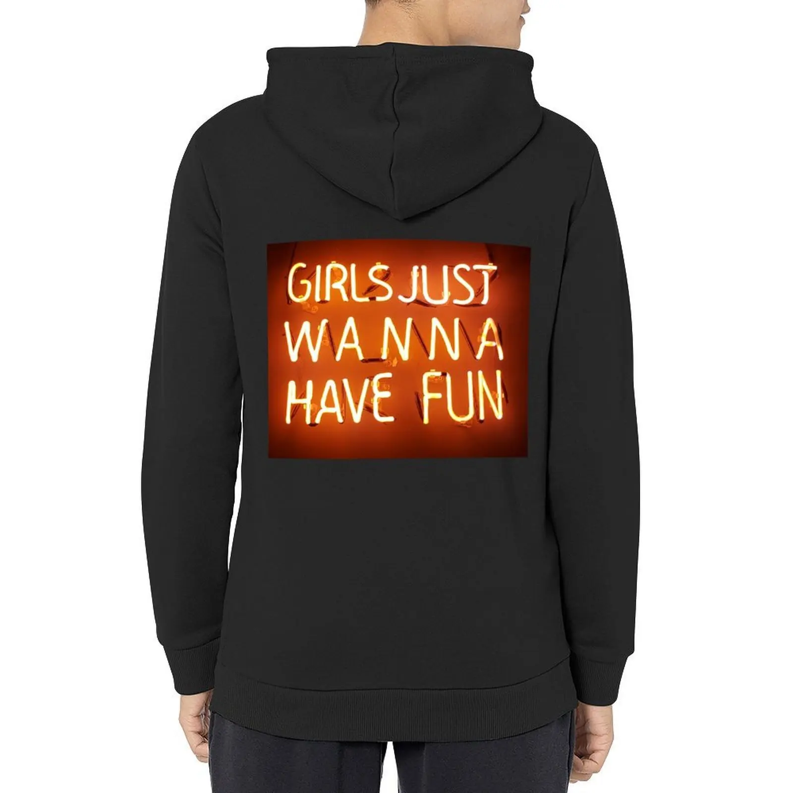 

Girls Just Wanna Have Fun Hoodie winter clothes korean style clothes japanese style men's autumn clothes big size hoodie