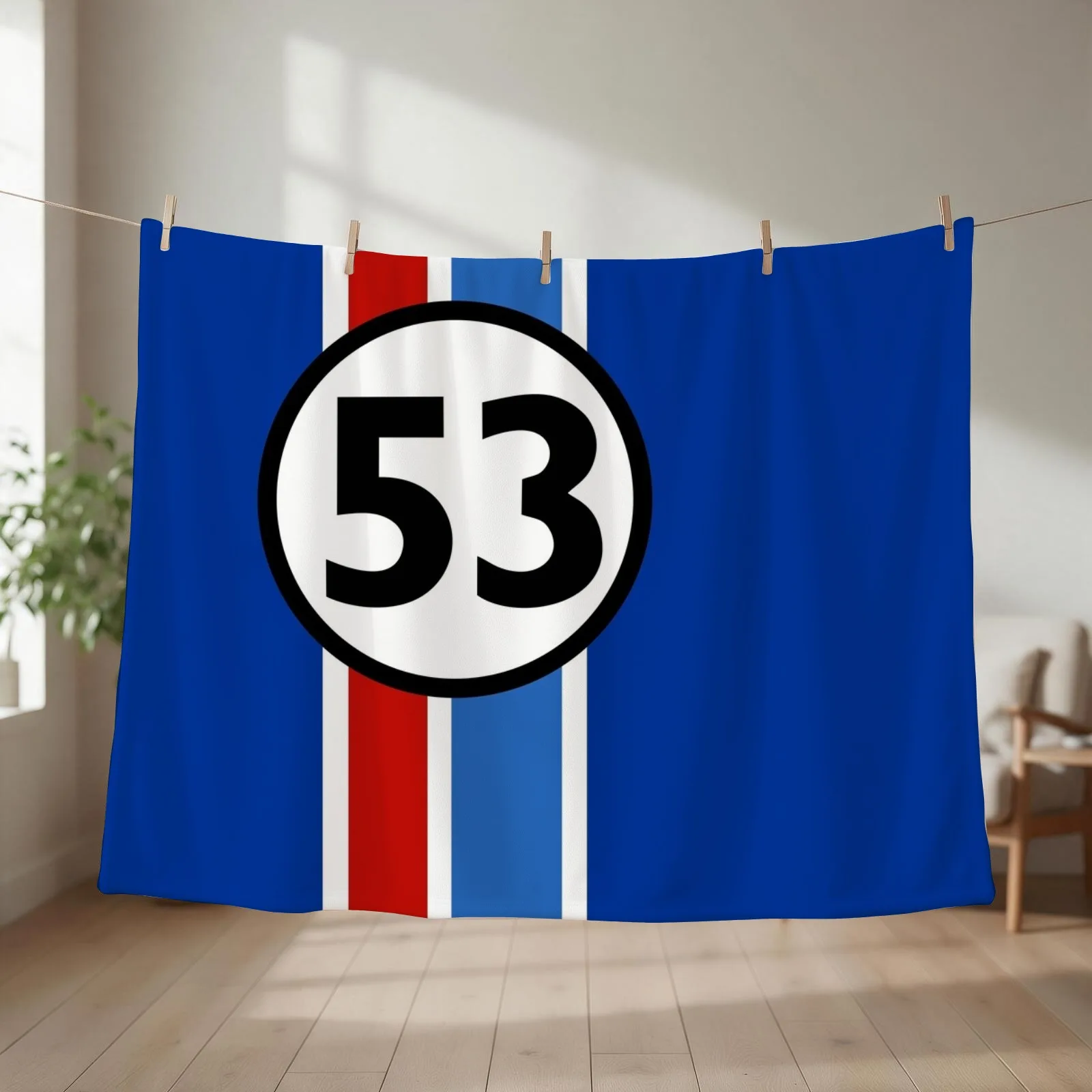Herbie 53 Throw Blanket Soft Retros Hairy Sofa Quilt Blankets