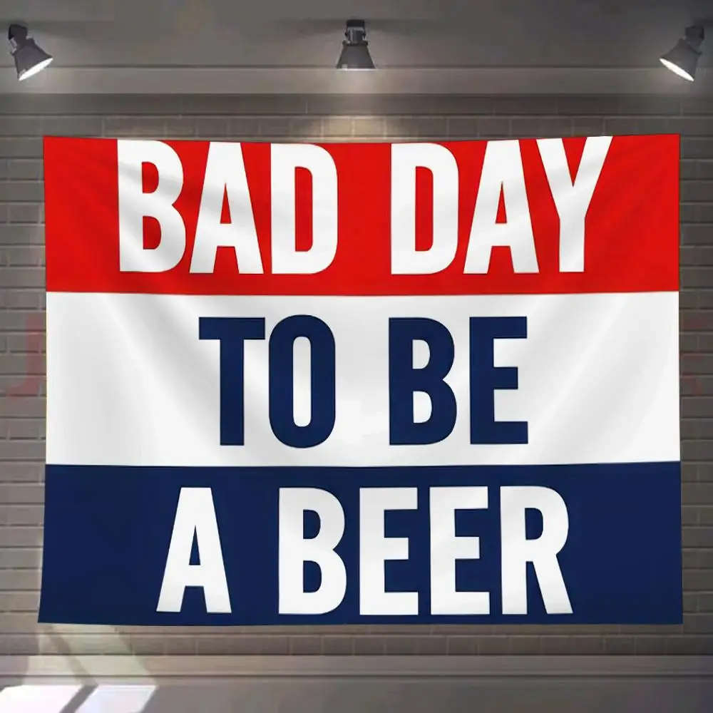 Bad Days are Beer Days Tapestry For Bedroom Living Room Outdoor Wall Decor Simple Stylish Art Piece Vertical Design