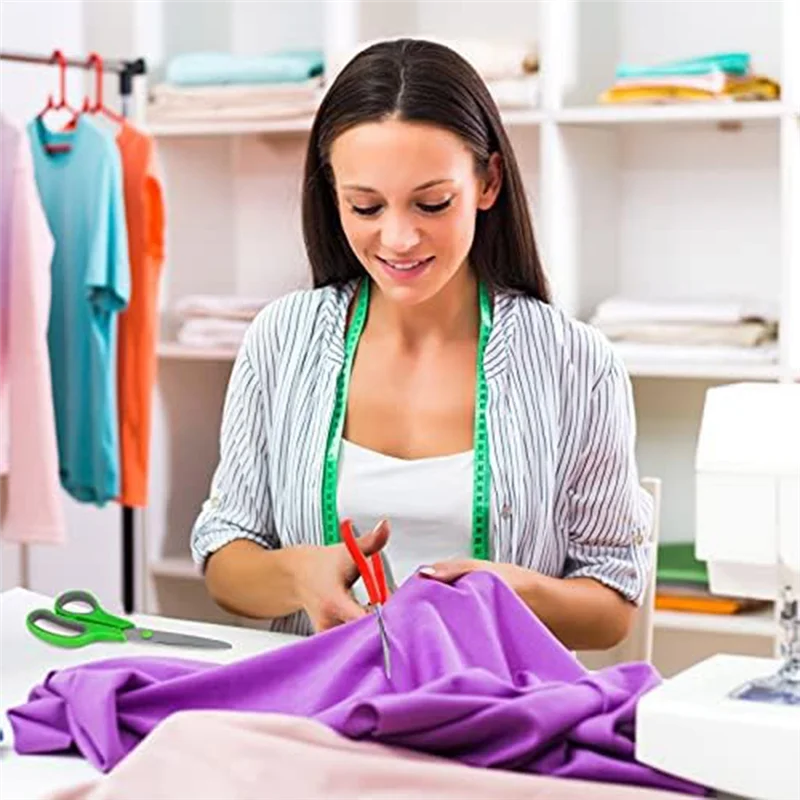 กรรไกร 6 ชิ้นสำหรับสำนักงานสแตนเลสกรรไกรอเนกประสงค์คมทนทานสีดำ-Y18A