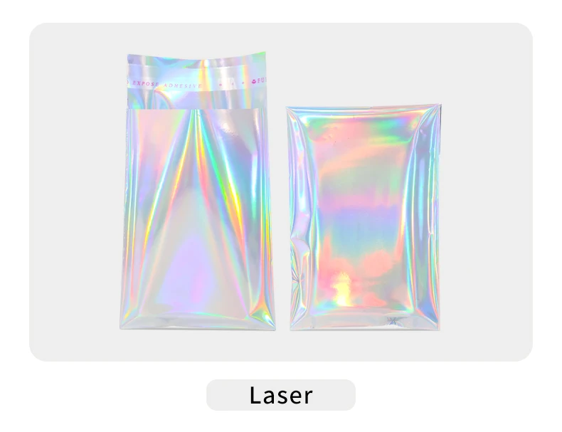 100 Stück Selbstklebende Metallisierte Beutel Aluminiumfolie-Taschen für Geschäftsverpackungen Schmuck Karten Plastiktüten – Detail 10