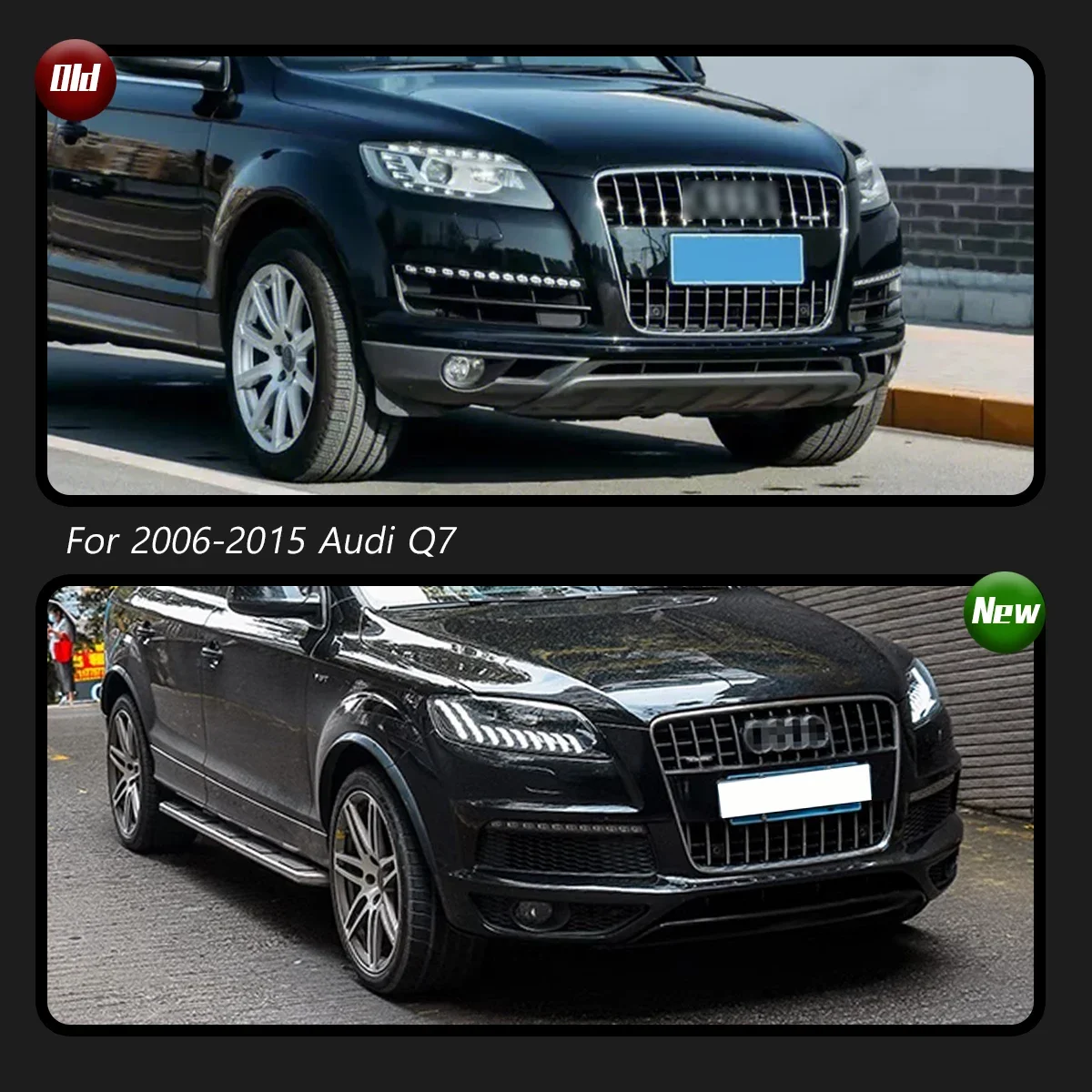 

Car Accessories LED Head Lamps For Audi Q7 2006-2015 Headlights Assembly Upgrade New Style DRL Sequential Turn Signal