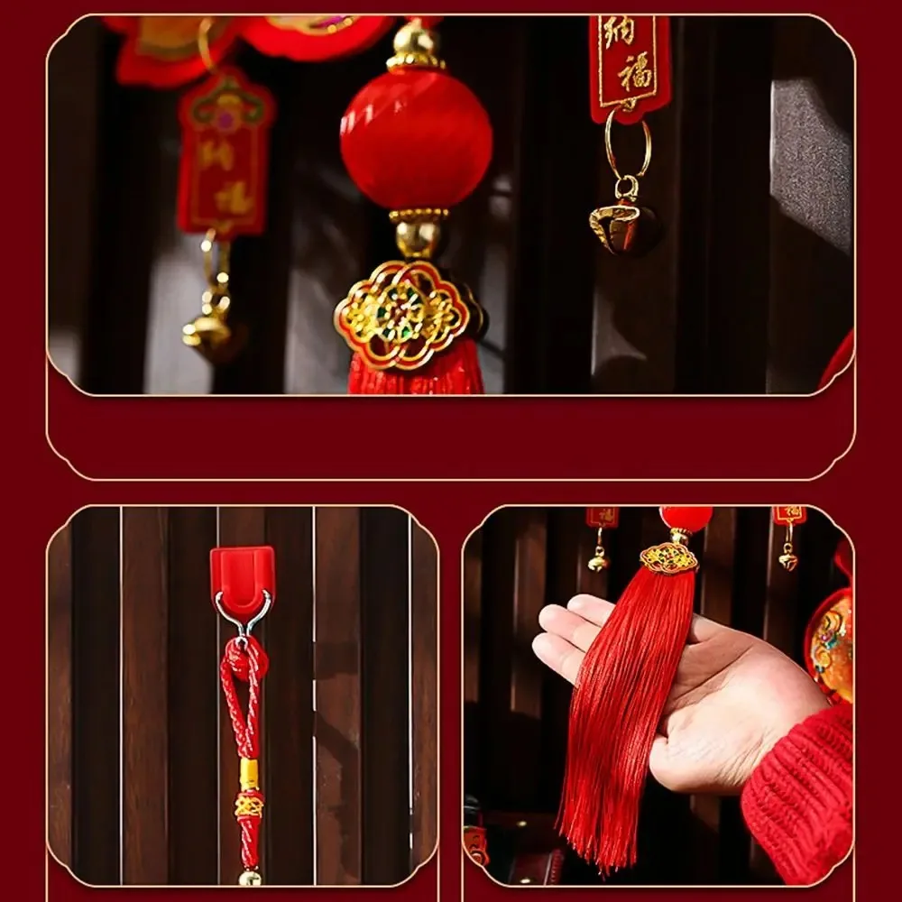 Good Fortune Chinese New Year Pendants Best Wishes Good Luck Chinese Lucky Ornament Get Rich Red Spring Festival Decorations