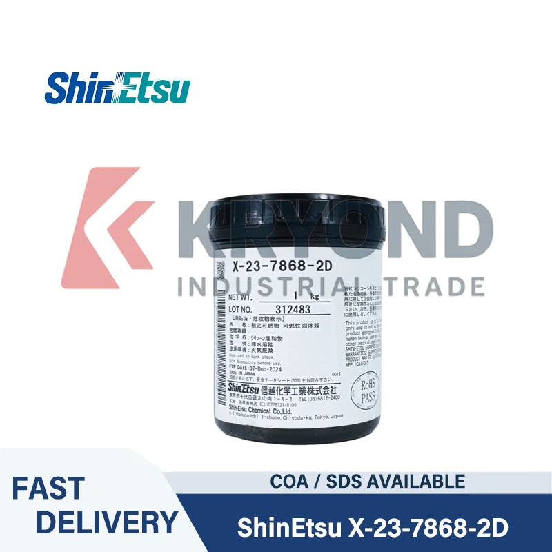 

ShinEtsu X 23 7868 2D Thermal Grease High Conductivity Silicone Compound for CPU GPU Power Module and Electronic Dissipation