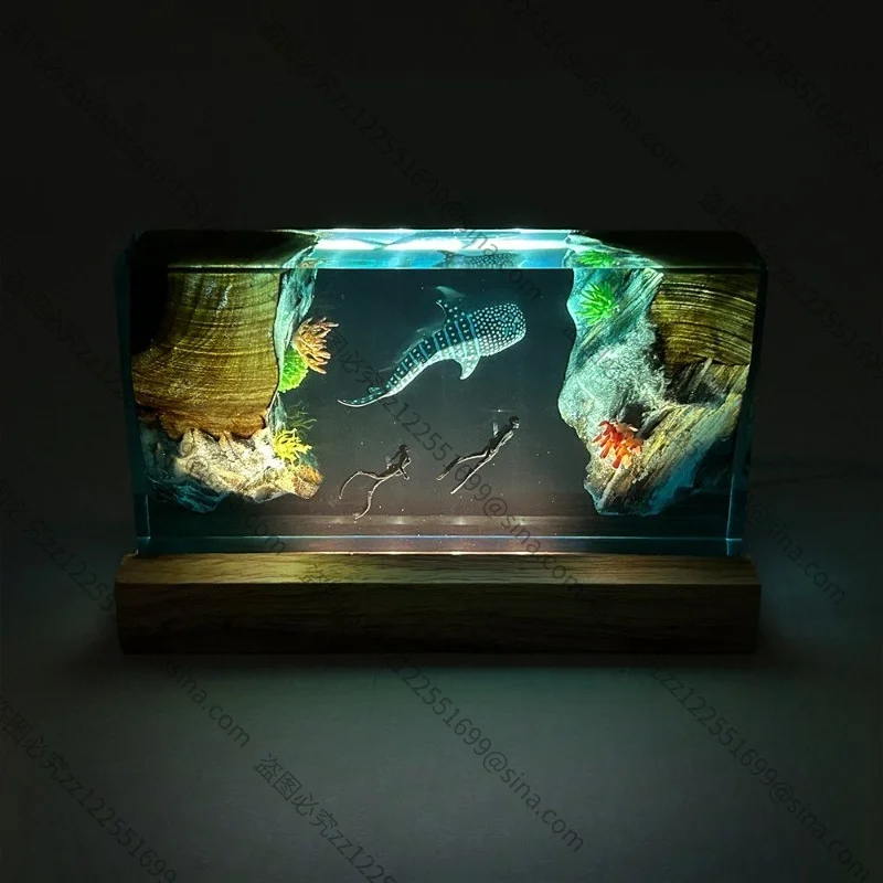 Suitable for Shark Atmosphere High Transparent Resin Desktop Ornaments