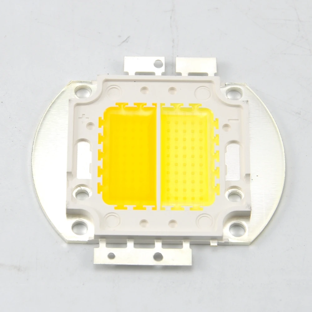 Freeshipping 100W 3200K Warm White + 6500K Cold White 2in1 Color COB Led Lamp COB Integrated LED Lamp Chip DIY Floodlight