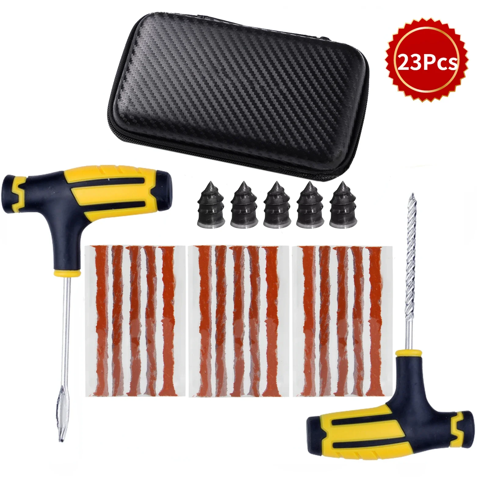 Nieuwe Autoband Reparatie Tool Kit Studding Tool Auto Bike Puncture Plug Garage Punctie Tang Vacuüm Film Nail EVA Storage Case