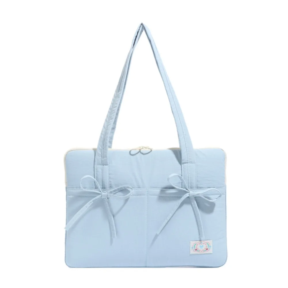 

Universal 14inch Laptop Shoulder Bag Large Capacity Shockproof Tablet Sleeve Case Multifunctional Bowknot Laptop Handbag Travel