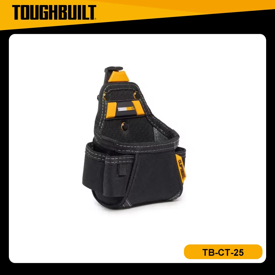 

ToughBuilt TB-CT-25 Tape Measure All Purpose Pouch- Pockets and Loops Multi-Tool Organizer Portable Storage Belt Pouch