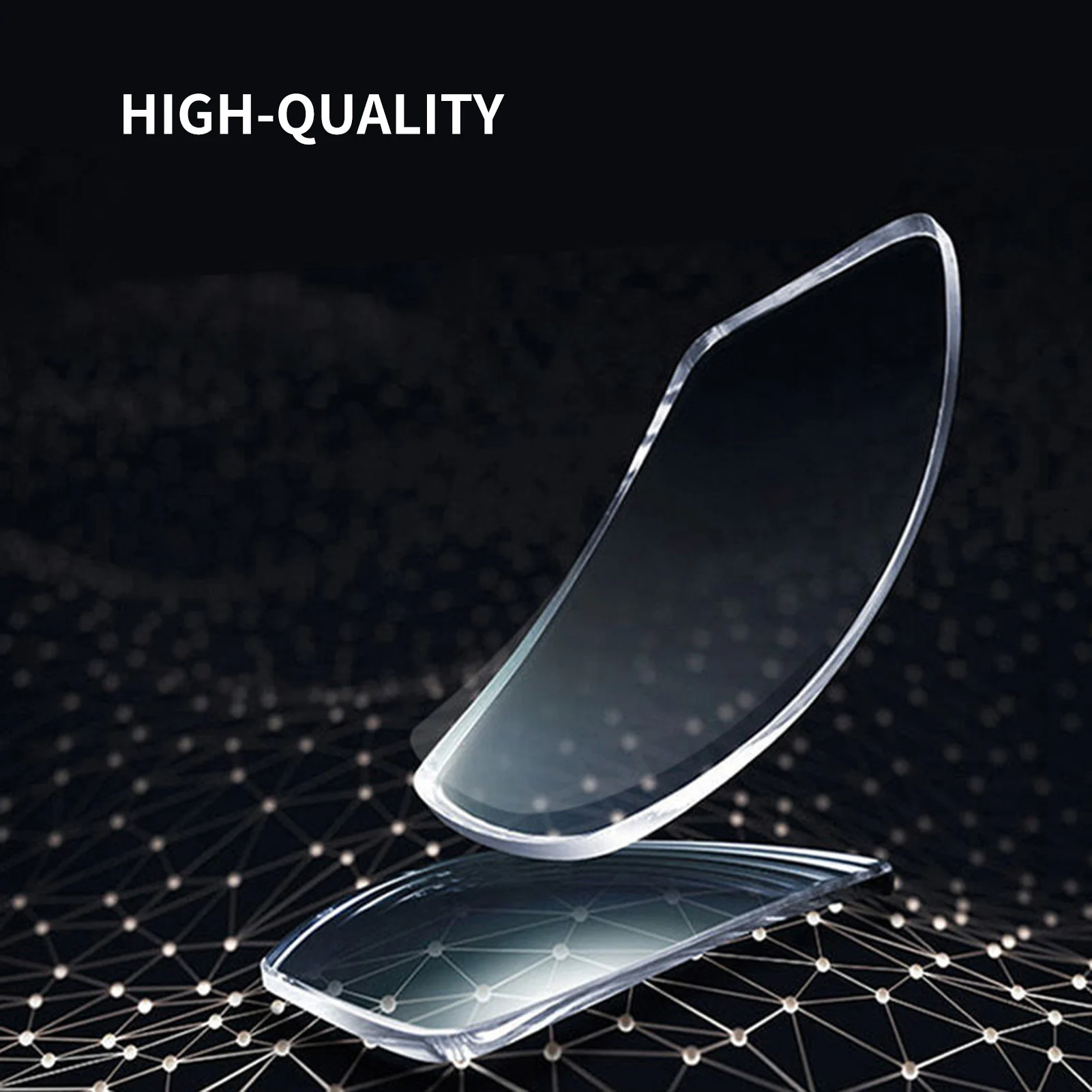 Nersighted Distance Glasses Anti Eyestrain Square Semi Frame Spectacles for Gentleman Daily Use