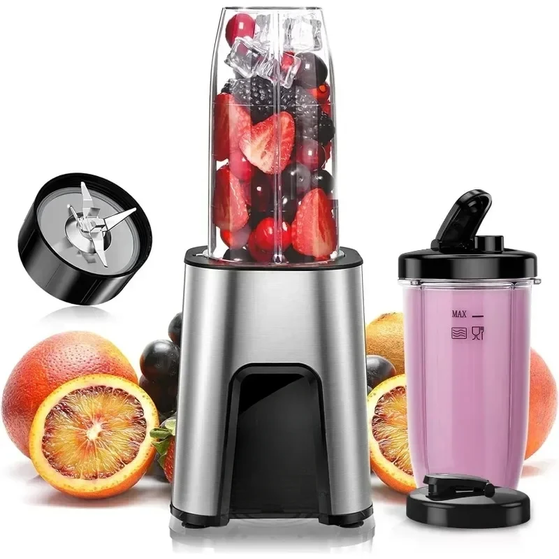 

Blender for Shakes Smoothie Blender 6 Fins Blade Personal Blender Kitchen Smoothie Juice Mixer