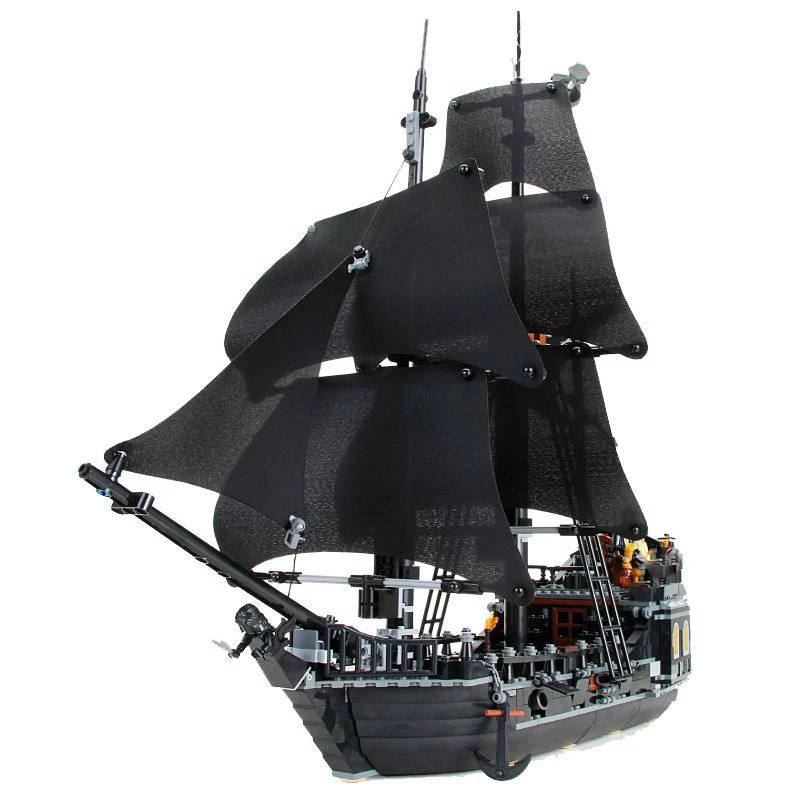 Pirates The Black Pearl Ship Building Block Model Caribbean Adventure Creative Brick Toy Children\'s Puzzle Assemble for Kid Gift